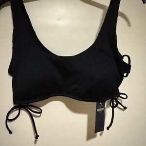 Hollister Black Women's Bikini Top, size lg NWT
